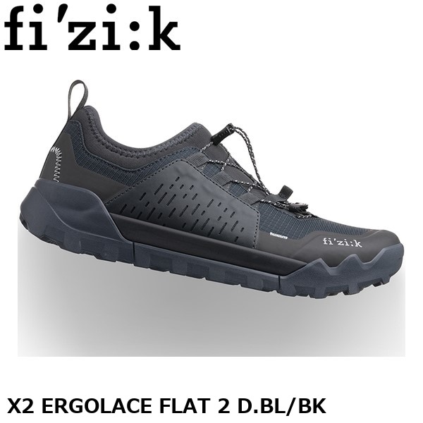 fizik フィジーク X2 ERGOLACE FLAT 2 D.BL/BK
