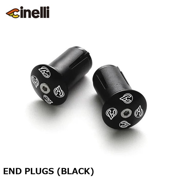 cinelli チネリ END PLUGS (BLACK)