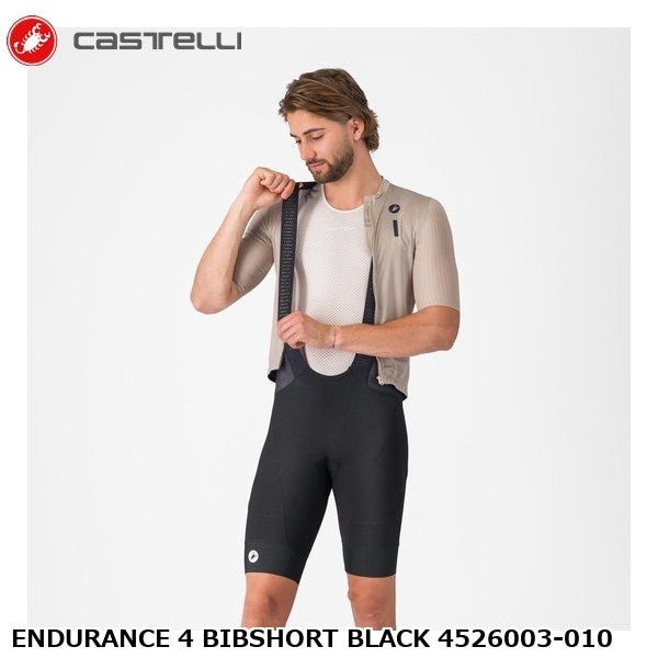 CASTELLI カステリ ENDURANCE 4 BIBSHORT BLACK 4526003-010