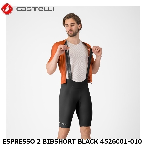 CASTELLI カステリ ESPRESSO 2 BIBSHORT BLACK 4526001-010
