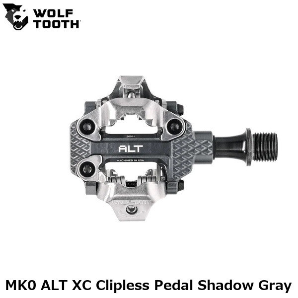 WOLF TOOTH ウルフトゥース MK0 ALT XC Clipless Pedal Shadow Gray