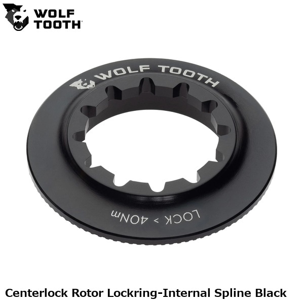 WOLF TOOTH ウルフトゥース Centerlock Rotor Lockring-Internal Spline Black
