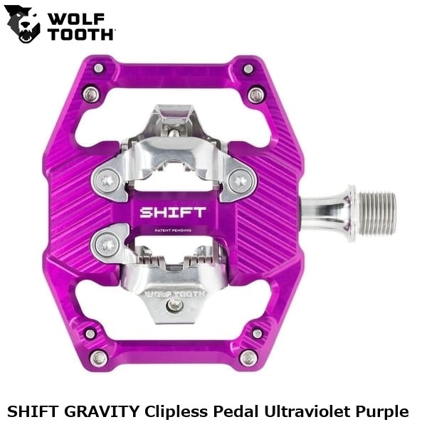 WOLF TOOTH ウルフトゥース SHIFT GRAVITY Clipless Pedal Ultraviolet Purple