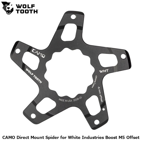 WOLF TOOTH ウルフトゥース CAMO Direct Mount Spider for White Industries Boost M5 Offset