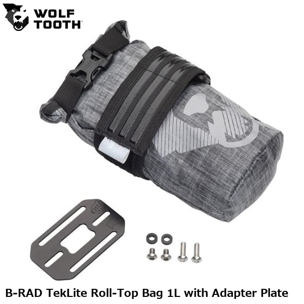 WOLF TOOTH ウルフトゥース B-RAD TekLite Roll-Top Bag 1L with Adapter Plate