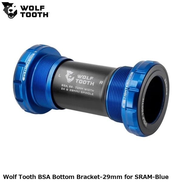 WOLF TOOTH ウルフトゥース Wolf Tooth BSA Bottom Bracket-29mm for SRAM-Blue