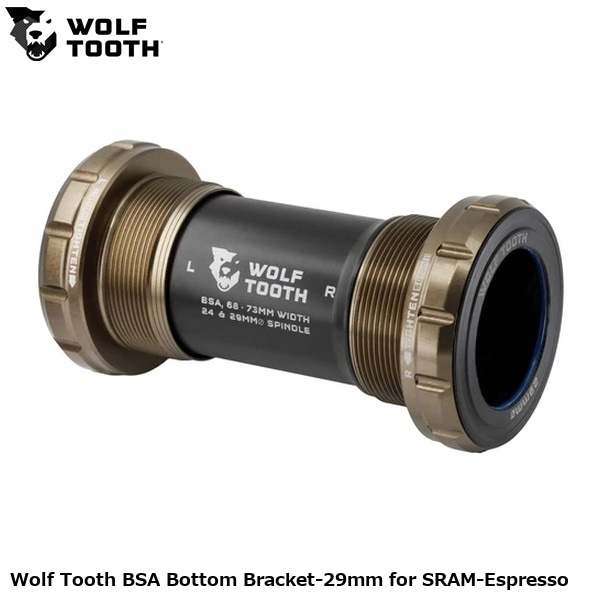 WOLF TOOTH ウルフトゥース Wolf Tooth BSA Bottom Bracket-29mm for SRAM-Espresso