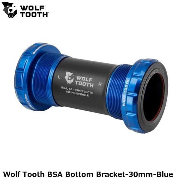 WOLF TOOTH ウルフトゥース Wolf Tooth BSA Bottom Bracket-30mm-Blue