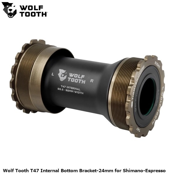 WOLF TOOTH ウルフトゥース Wolf Tooth T47 Internal Bottom Bracket-24mm for Shimano-Espresso