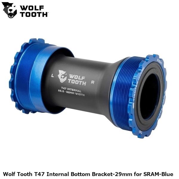 WOLF TOOTH ウルフトゥース Wolf Tooth T47 Internal Bottom Bracket-29mm for SRAM-Blue