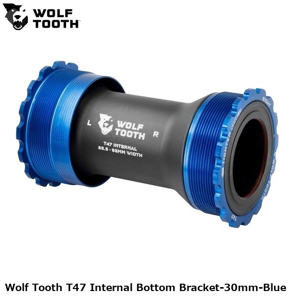 WOLF TOOTH ウルフトゥース Wolf Tooth T47 Internal Bottom Bracket-30mm-Blue