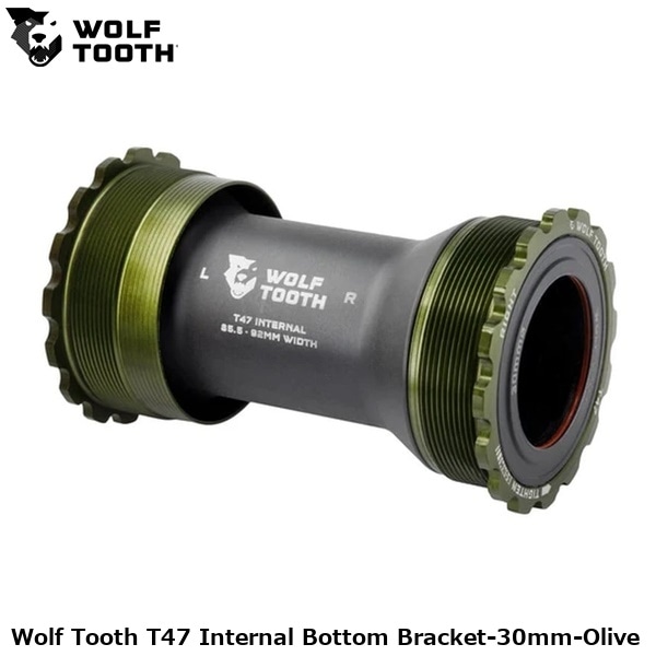 WOLF TOOTH ウルフトゥース Wolf Tooth T47 Internal Bottom Bracket-30mm-Olive