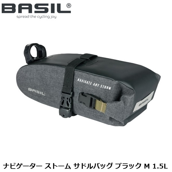 BASIL バジル ナビゲーター ストーム サドルバッグ ブラック M 1.5L