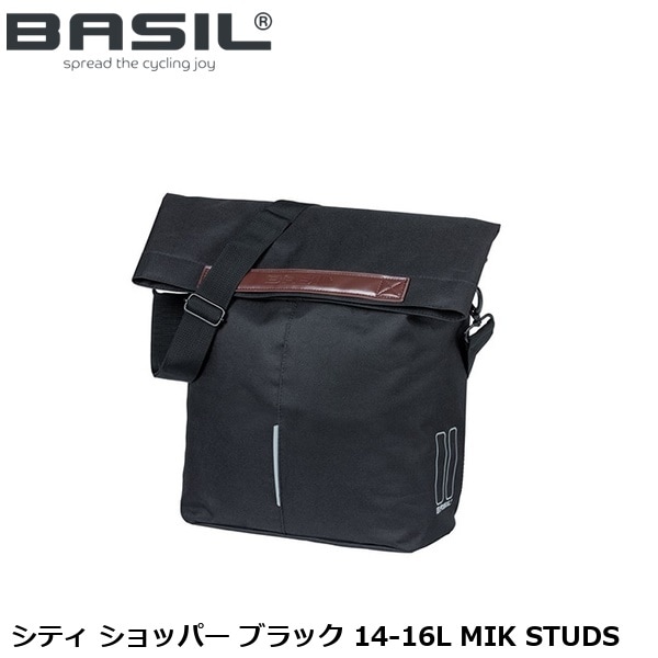 BASIL バジル シティ ショッパー ブラック 14-16L MIK STUDS