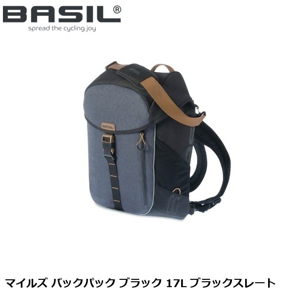 BASIL バジル マイルズ バックパック ブラック 17L ブラックスレート