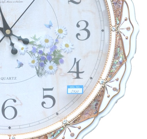 キラキラ掛け時計♪ 掛け時計 壁掛け時計 壁掛け 北欧 かわいい おしゃれ 夜 寝室 静音