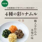 【職人手仕込み】伝統の約束　4種の彩りナムル 　（冷蔵商品との同梱不可）　