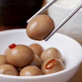 うずら玉子しょう油漬(１０個入り)【冷凍】（冷蔵商品と同梱不可）