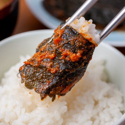 えごまの葉味噌漬け 100g　（冷凍商品と同梱不可）