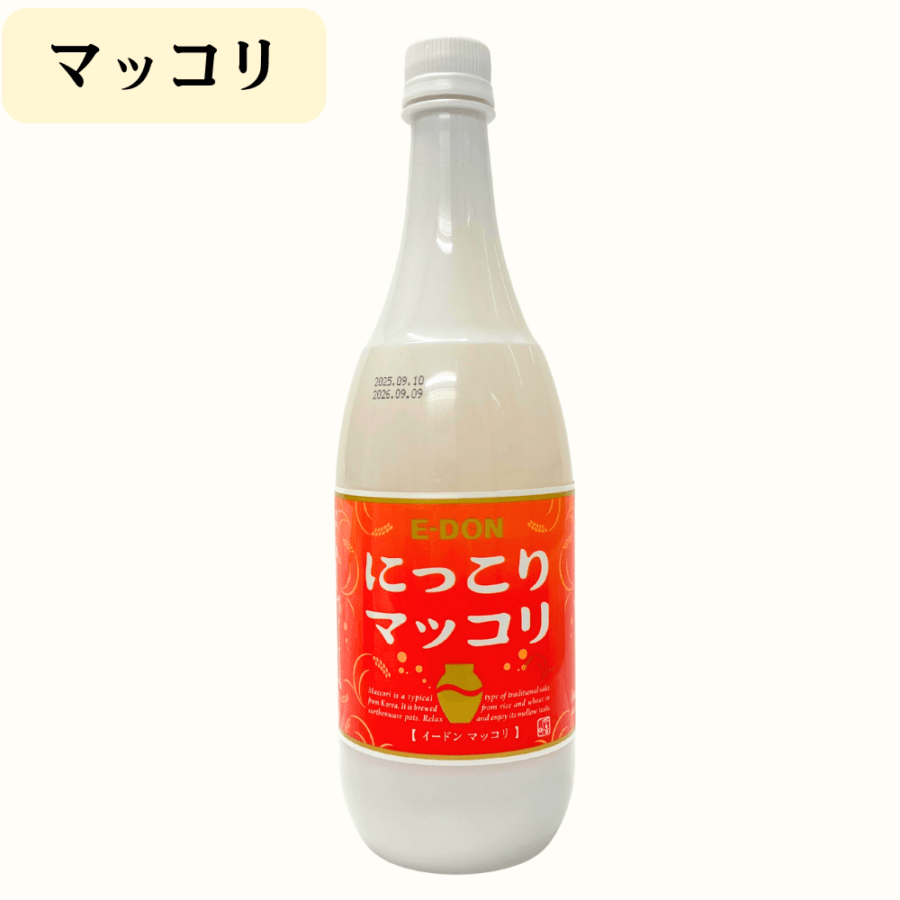 【お酒】にっこりマッコリ 1L（PET）