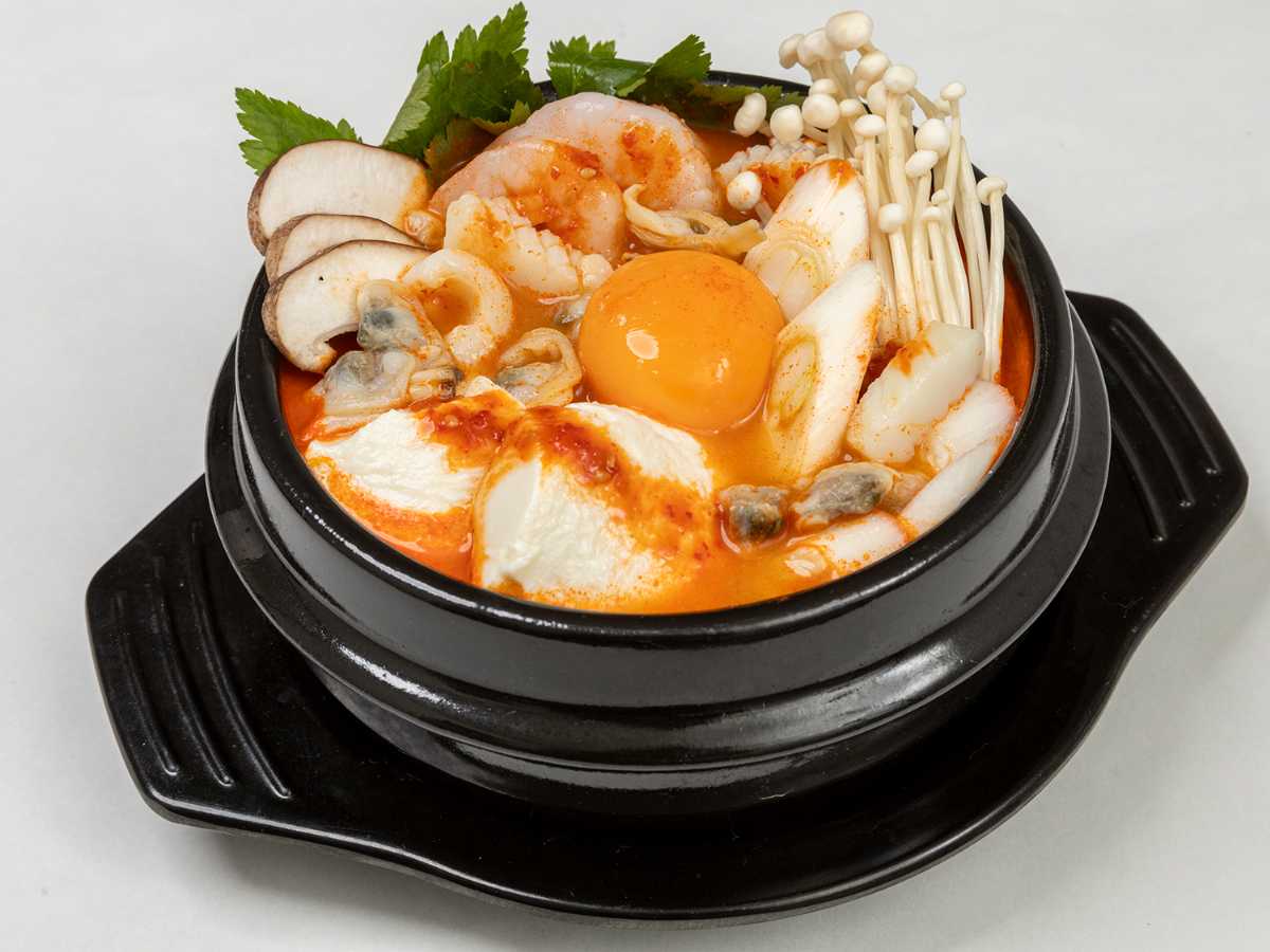 【冷凍商品】オモニの食卓　海鮮スンドゥブチゲセット１人前（冷蔵商品と同梱不可）