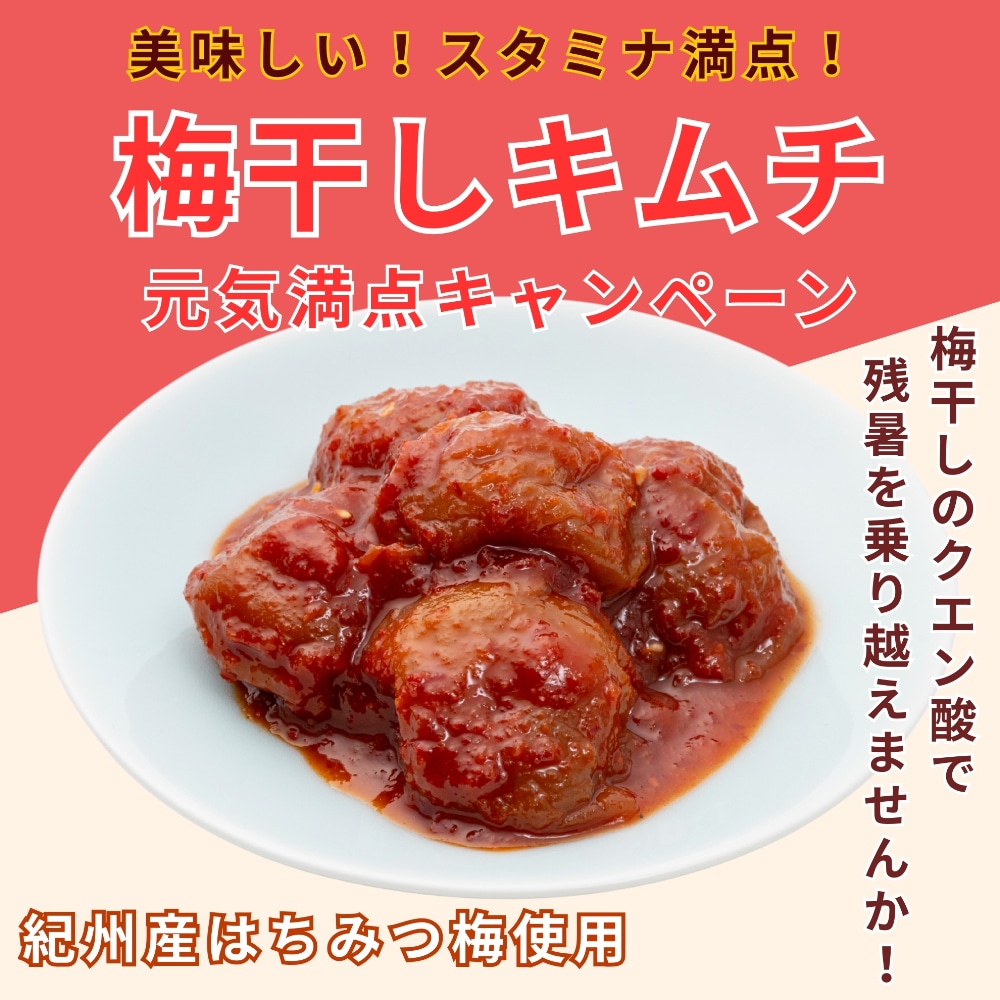 はちみつ漬け 梅ぼしキムチ（紀州産梅使用） 」の通販なら【1960年創業