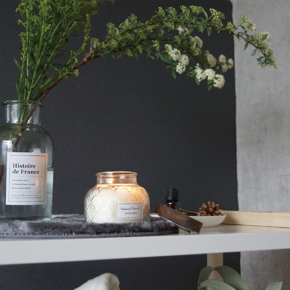 クラシカルキャンドル ＜SWEET ROSE＞