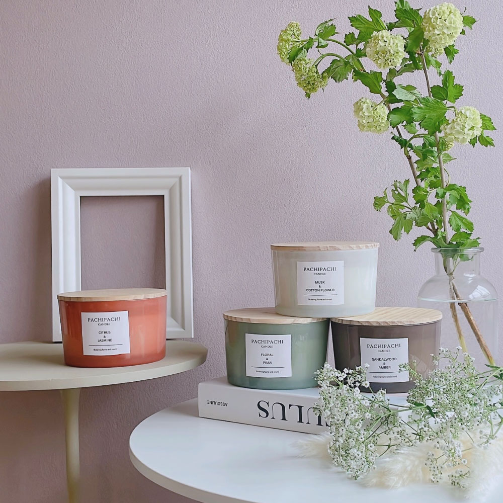 パチパチキャンドル<サンダルウッド&アンバー>