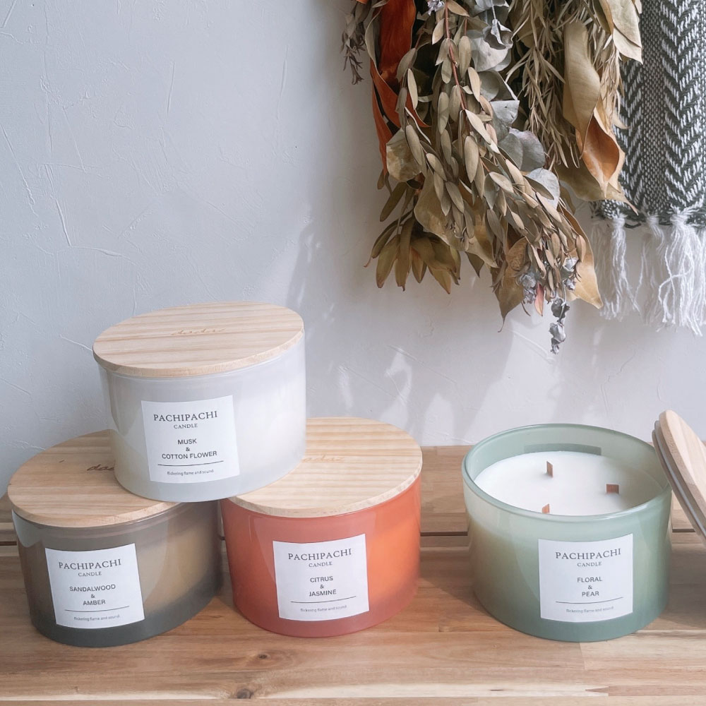 パチパチキャンドル<サンダルウッド&アンバー>