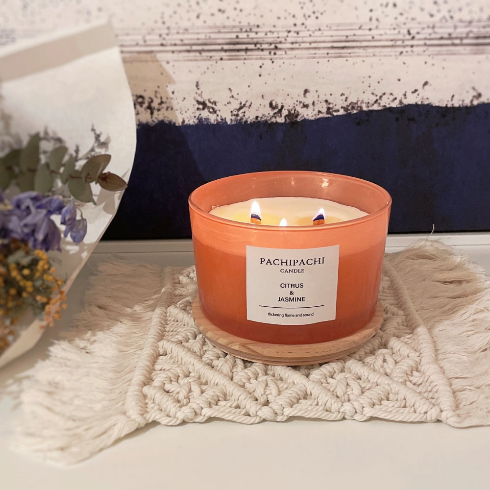 パチパチキャンドル＜シトラス＆ジャスミン＞