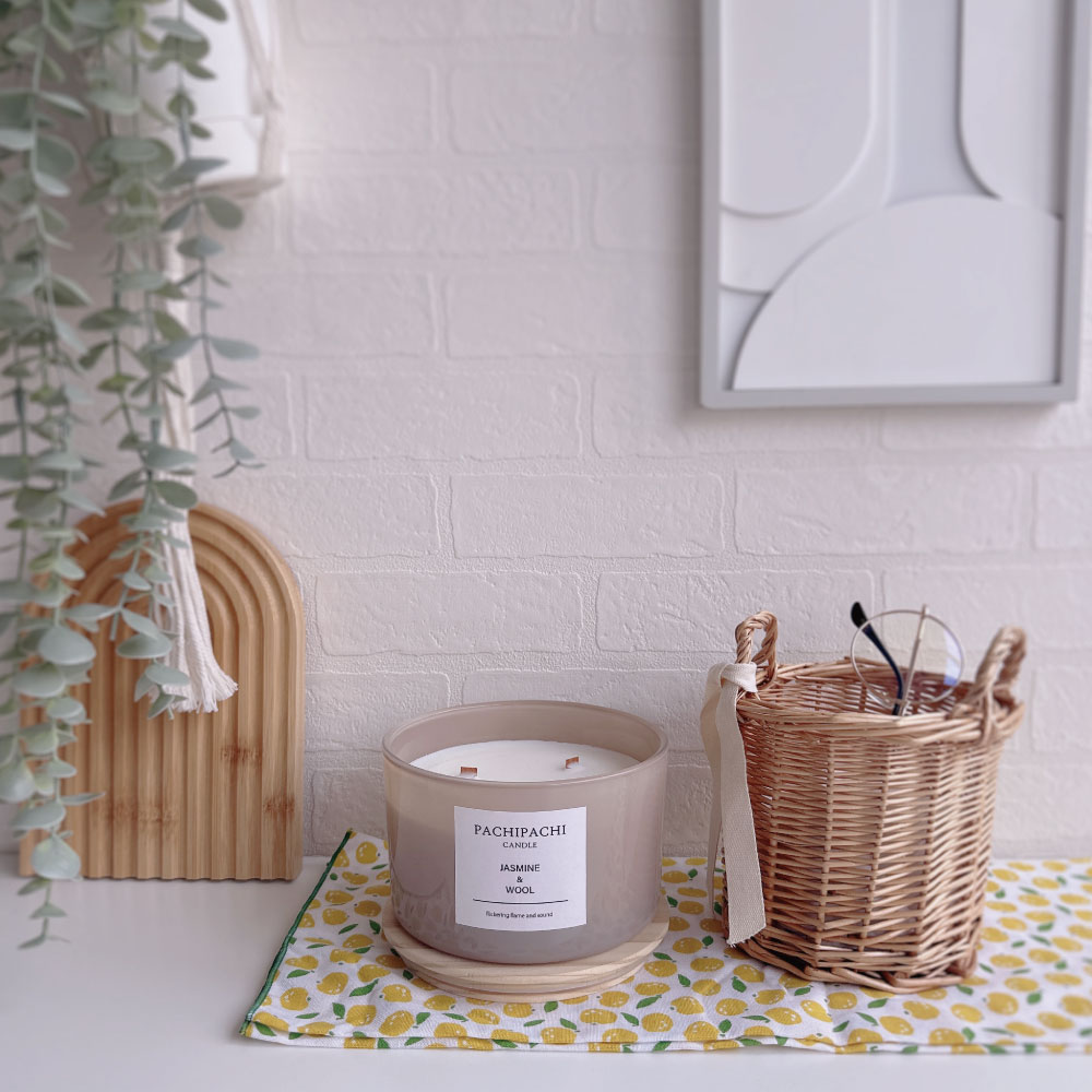 パチパチキャンドル＜ジャスミン＆ウール＞