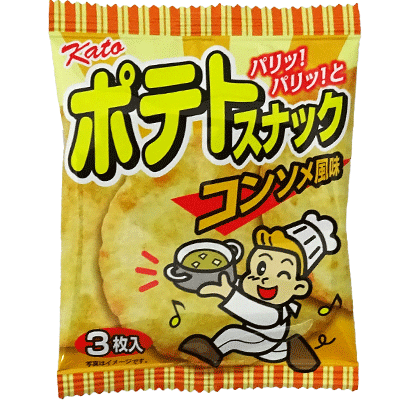 SALE】【卸価格】【かとう製菓】40円 ポテトスナック〈コンソメ風味