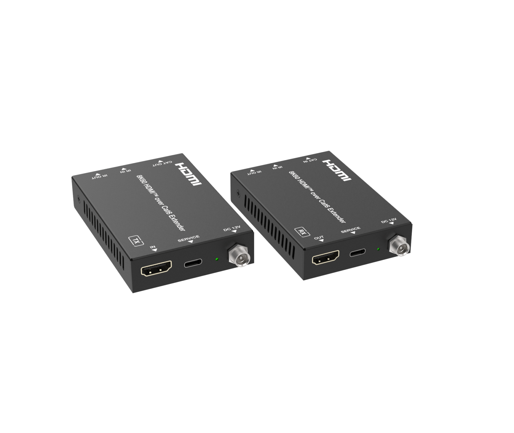 HDMI延長器 8K60Hz 4K120Hz VRR対応 CAT6 50m HDMI2.1 48Gbps PoC給電対応 双方向IR対応 エクステンダー DHD-Y8K-50M