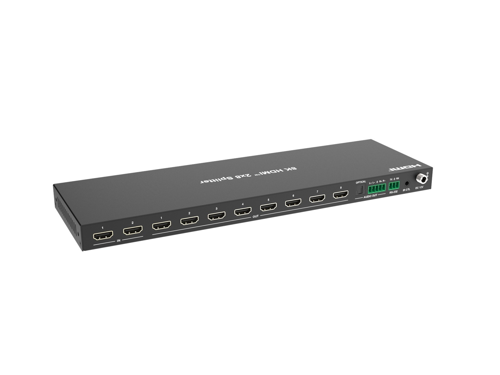 HDMI2.1 2入力8出力 8K 切替 分配器 48Gbps「納期要確認