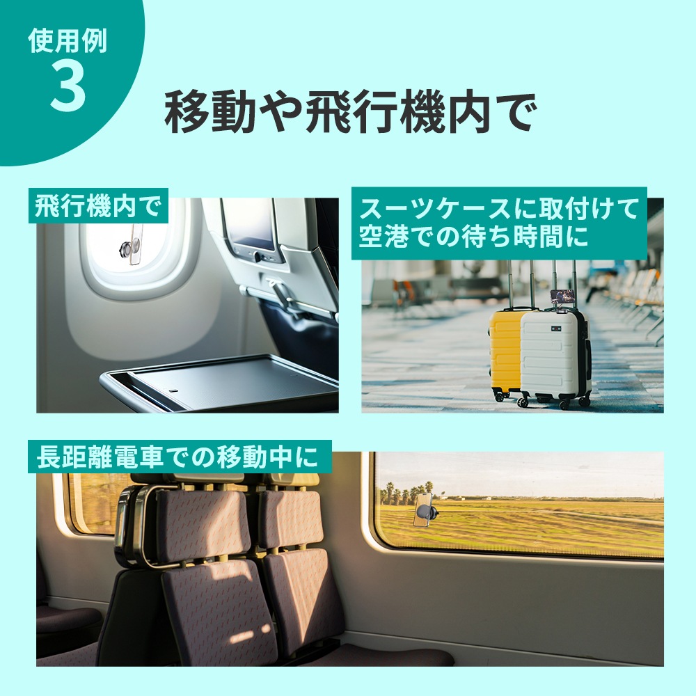 DAIAD MagSafe対応 車載ワイヤレス充電ホルダー [真空吸着式 / 360度回転]