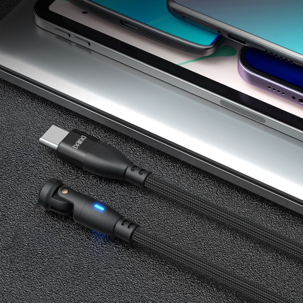 【9PIN ケーブルのみ 0.5m】PD 100W USBC Type-C マグネット充電ケーブルのみ 高速充電 データ転送 急速 QC3.0 iPadPro ノートPC MacBook ChromeBook Galaxy MicroUSB Lightning iPhone iPad スワップ充電 防塵 LED eMarker 5A