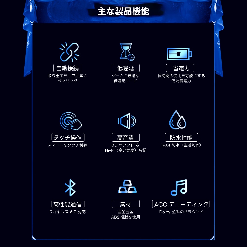 ワイヤレスイヤホン 耳挟み型 オープンイヤー Bluetooth6.0 防水 IPX4 低遅延 自動接続 タッチ操作 軽量 スポーツイヤホン HIFI 高音質