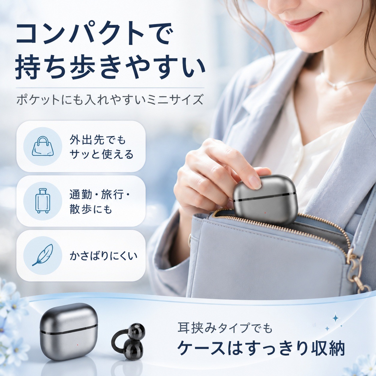 ワイヤレスイヤホン 耳挟み型 オープンイヤー Bluetooth6.0 防水 IPX4 低遅延 自動接続 タッチ操作 軽量 スポーツイヤホン HIFI 高音質