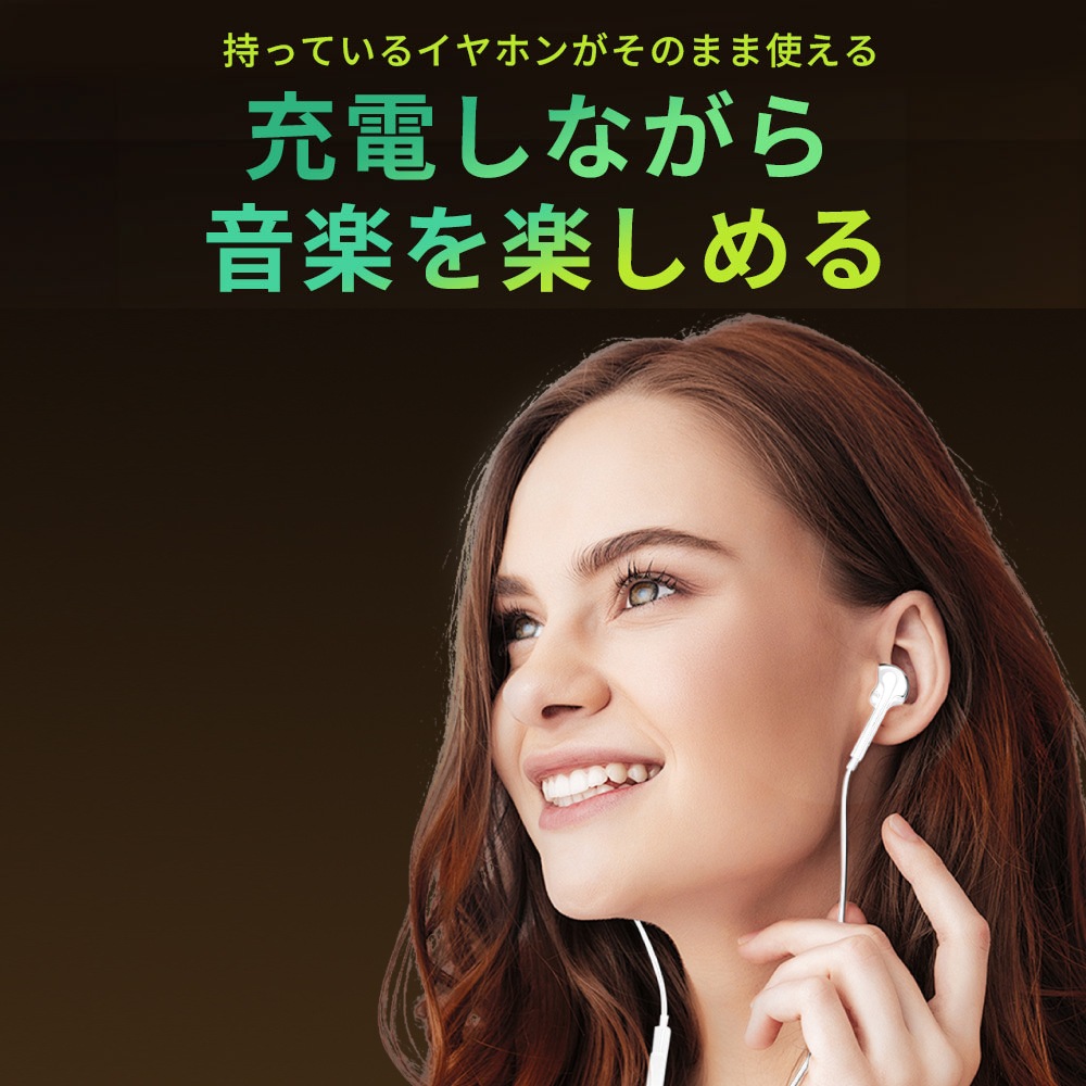 DAIAD Type-C to Type-C 2in1 イヤホン＆充電アダプター [PD 100W / 高音質DAC内蔵]