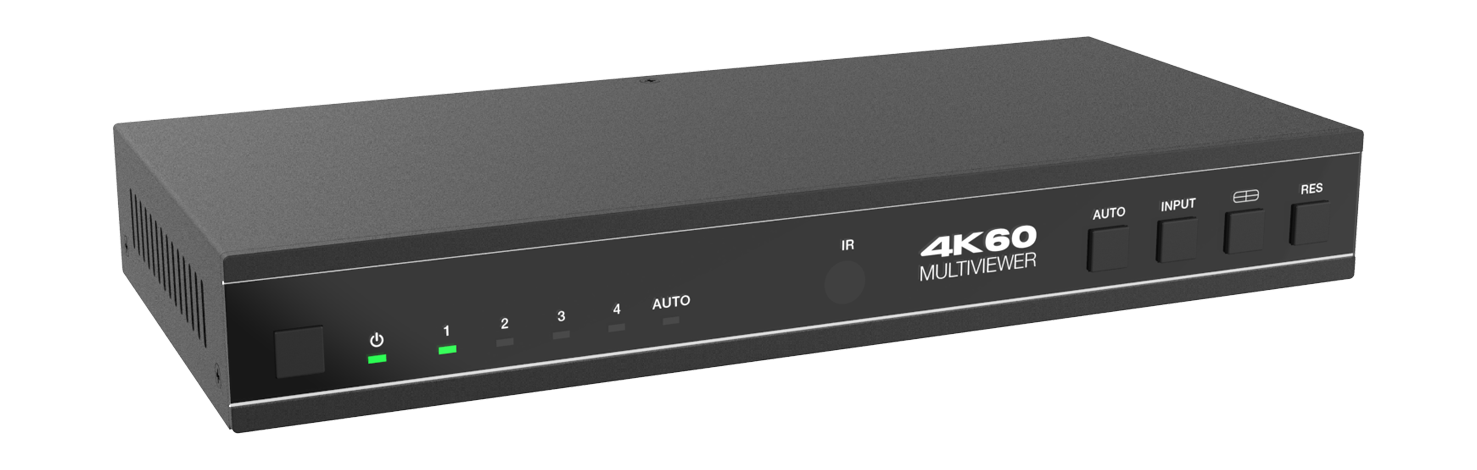HDMI 4K@60Hz 4入力1出力 マルチビューワー シームレス ビデオスイッチャー 4画面分割「法人向け・お取り寄せ品」