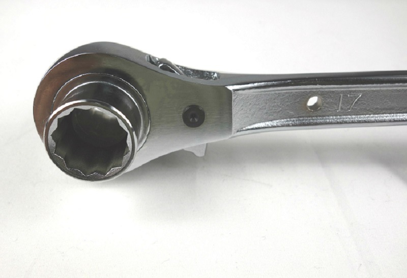 TOP 総磨きラチェットレンチ 長曲 RM17x21 RM-17X21N-S-SV | 工具