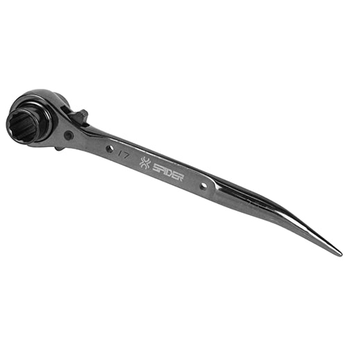 SK11 両口ラチェットレンチ 17×19 ショート スパイダーシリーズ