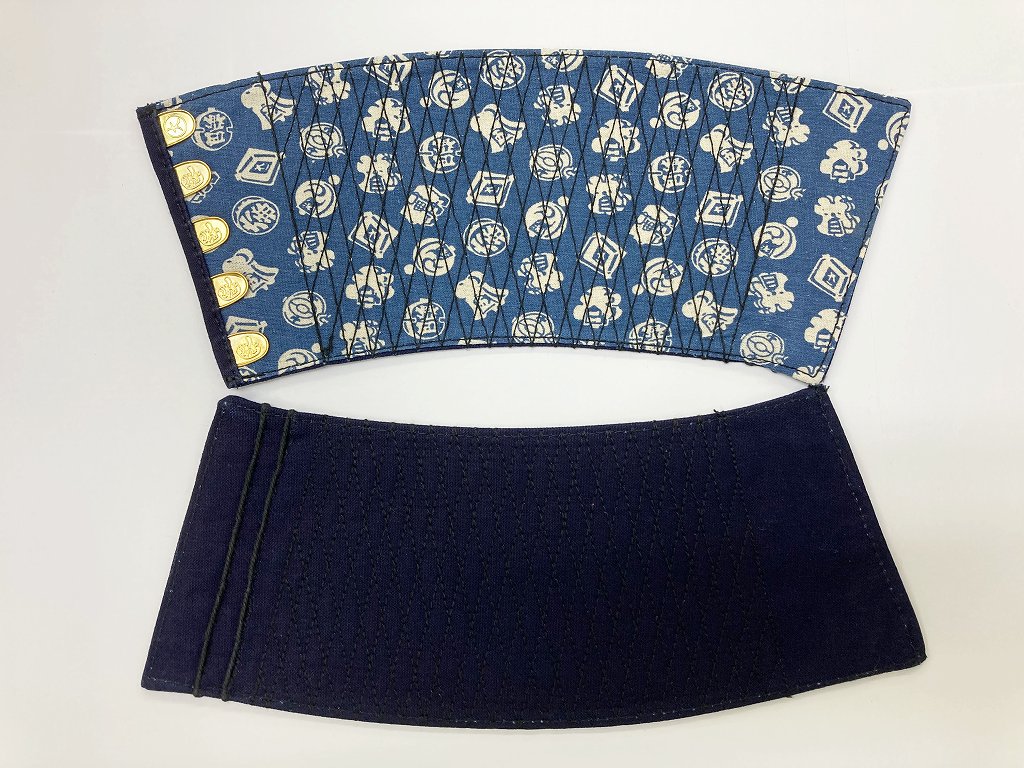 天狗 TENGU 本格 藍染手甲 5枚こはぜ B-40 天狗手甲 | 手甲