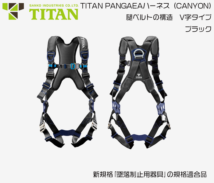 タイタン*PANGAEA*CONYON*フルハーネス PANGAEA CANYON 墜落制止用器具 PACN-10A-SI型(フルハーネス本体のみ