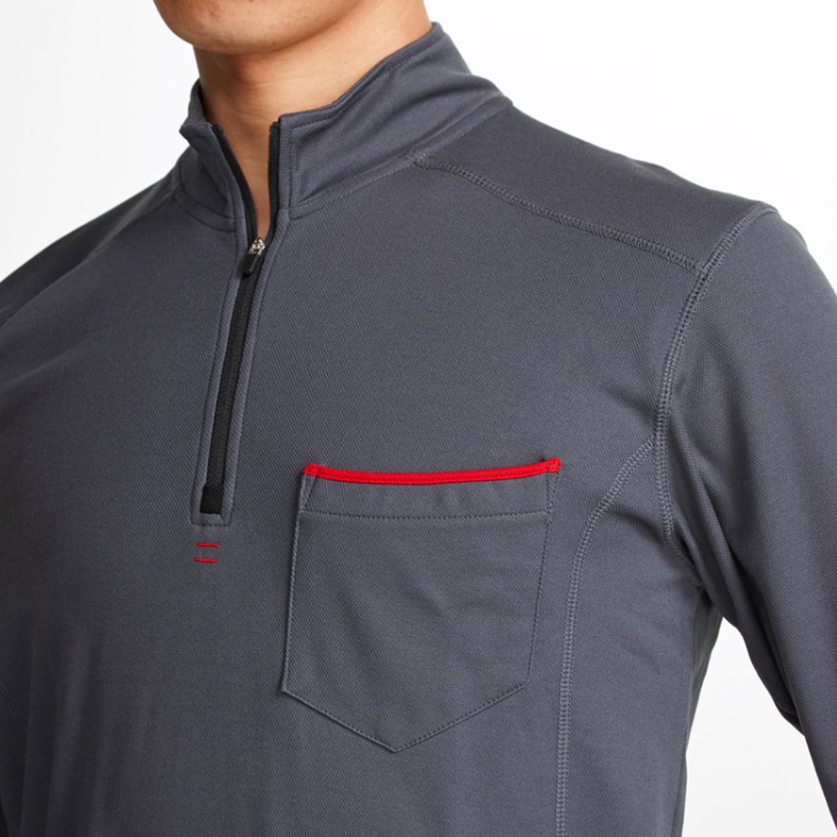 寅壱 TORAICHI 5960-623 長袖ジップアップハイネックシャツ 全5色 M