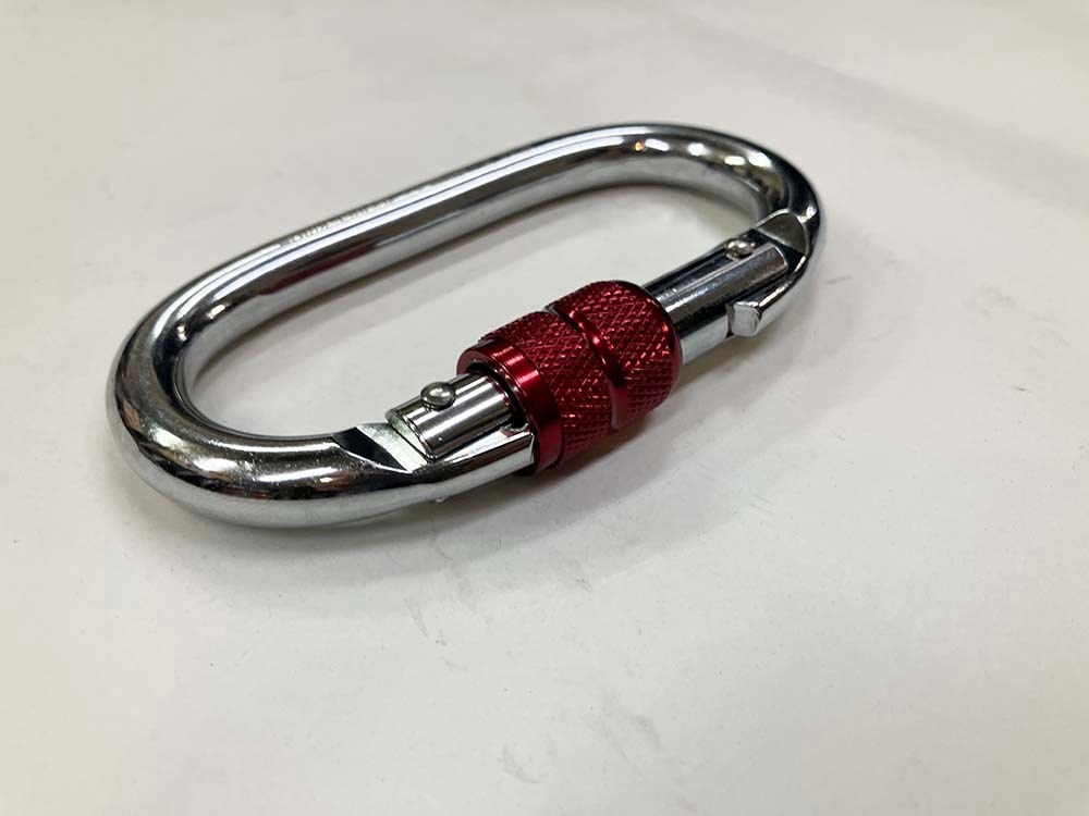 ジャッカル JACKL 荷揚げ用カラビナ 安全環付き スチール製 JNB