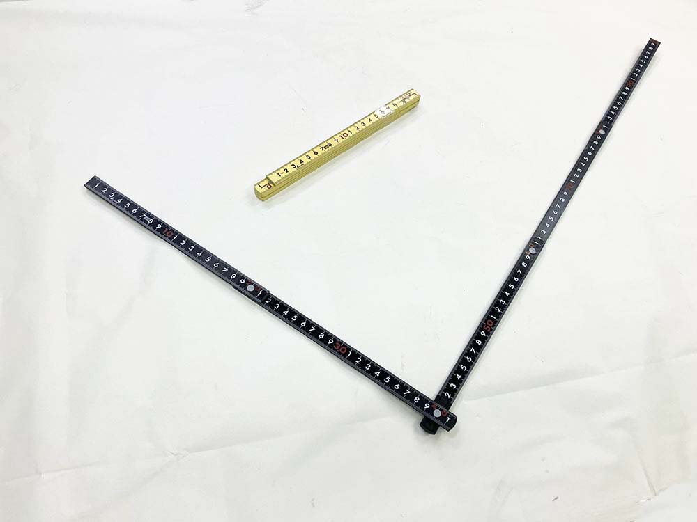 シンワ ファイバー折尺 5折 1m ㎝表示 イエロー78705 ブラック