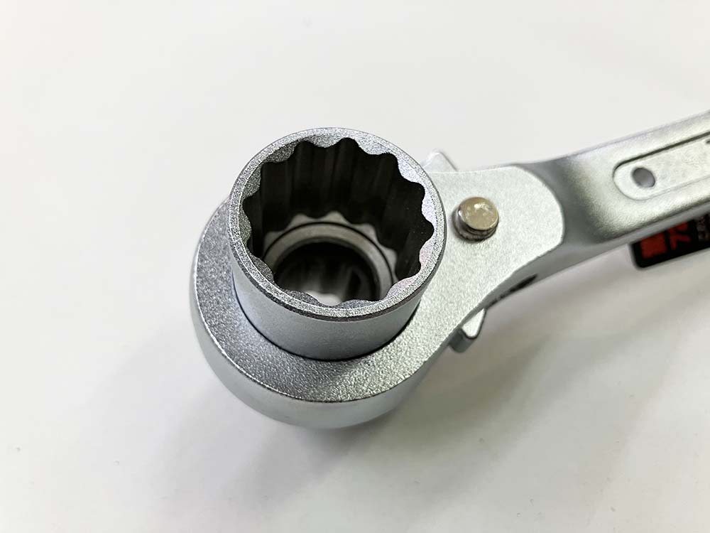 SK-11 両口ラチェットレンチ 17×21 ギア72山 曲がりシノ RS1721GL