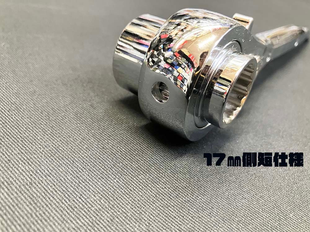 マストツール MUSTTOOL ショートラチェットレンチ 17×21 八角グリップ