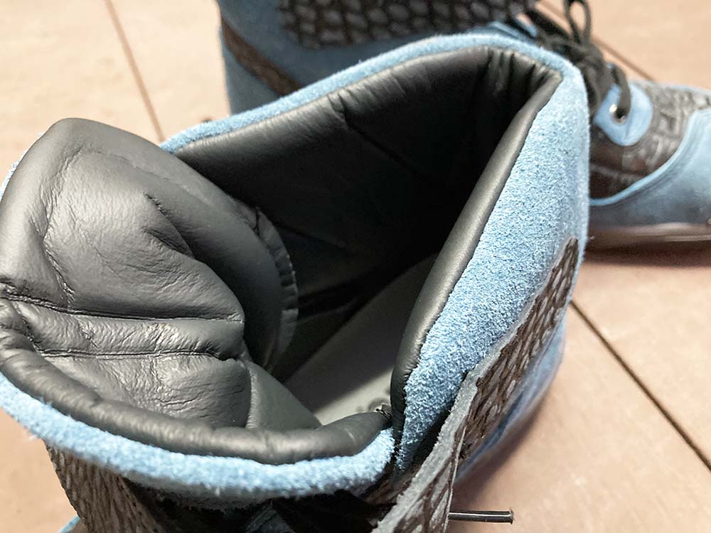 青木安全靴 クロコダイル風ハイカット 青木安全靴 クロコダイル